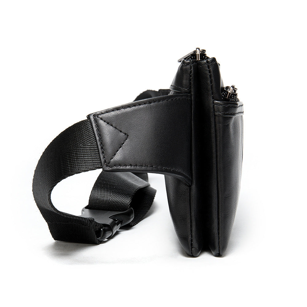 Casual Fashion Diagonal Leather Men's And women's Bags
