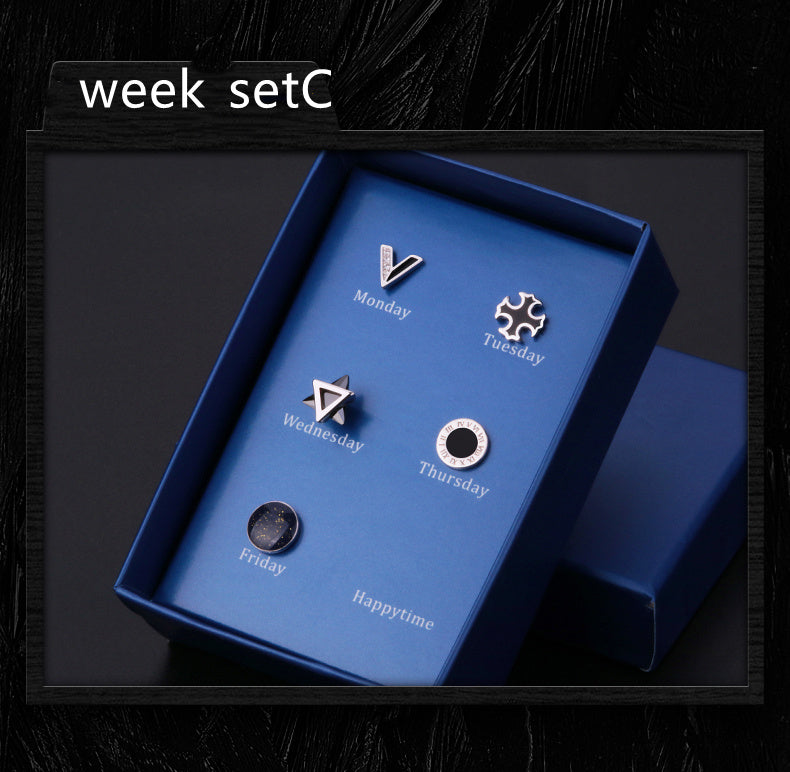 925 Silver Men''s Earrings single fashionable silver earrings