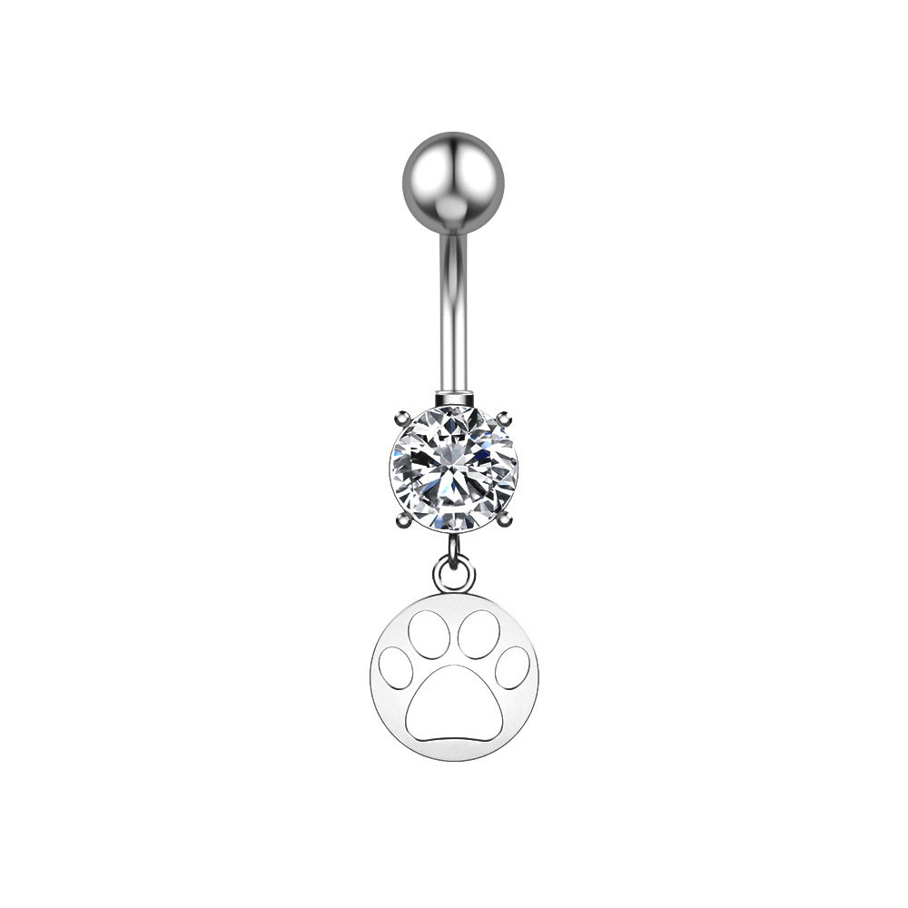 Circle Navel Pin Piercing Ornament