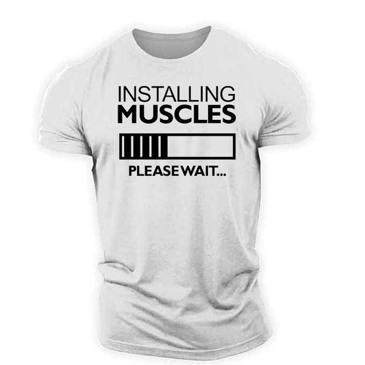 Popular Men's Fitness Short-sleeved T-shirt