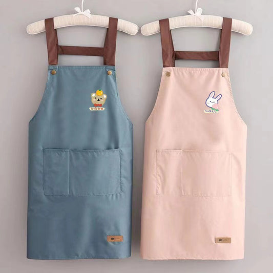 Waterproof And Oil-proof Kitchen Apron For Men And Women At Home