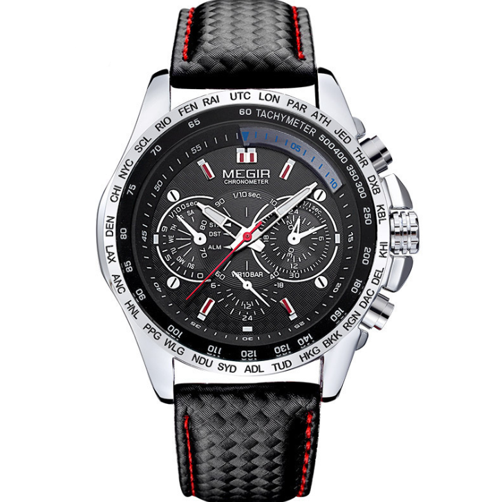 1010 Leather Strap 3ATM Waterproof Quartz Luxury Business Men’s Watches