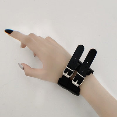 Finger belt gloves women