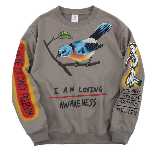 Bird print sweatshirt