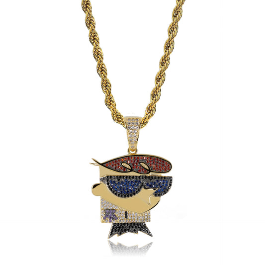 Personalized hip hop charm necklace for men