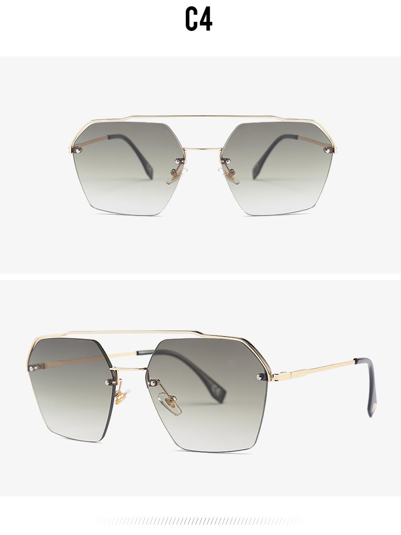 Double beam sunglasses women