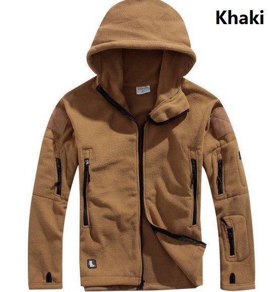 Chaquetas militares Chaqueta táctica para hombres Caminata cálida con capucha