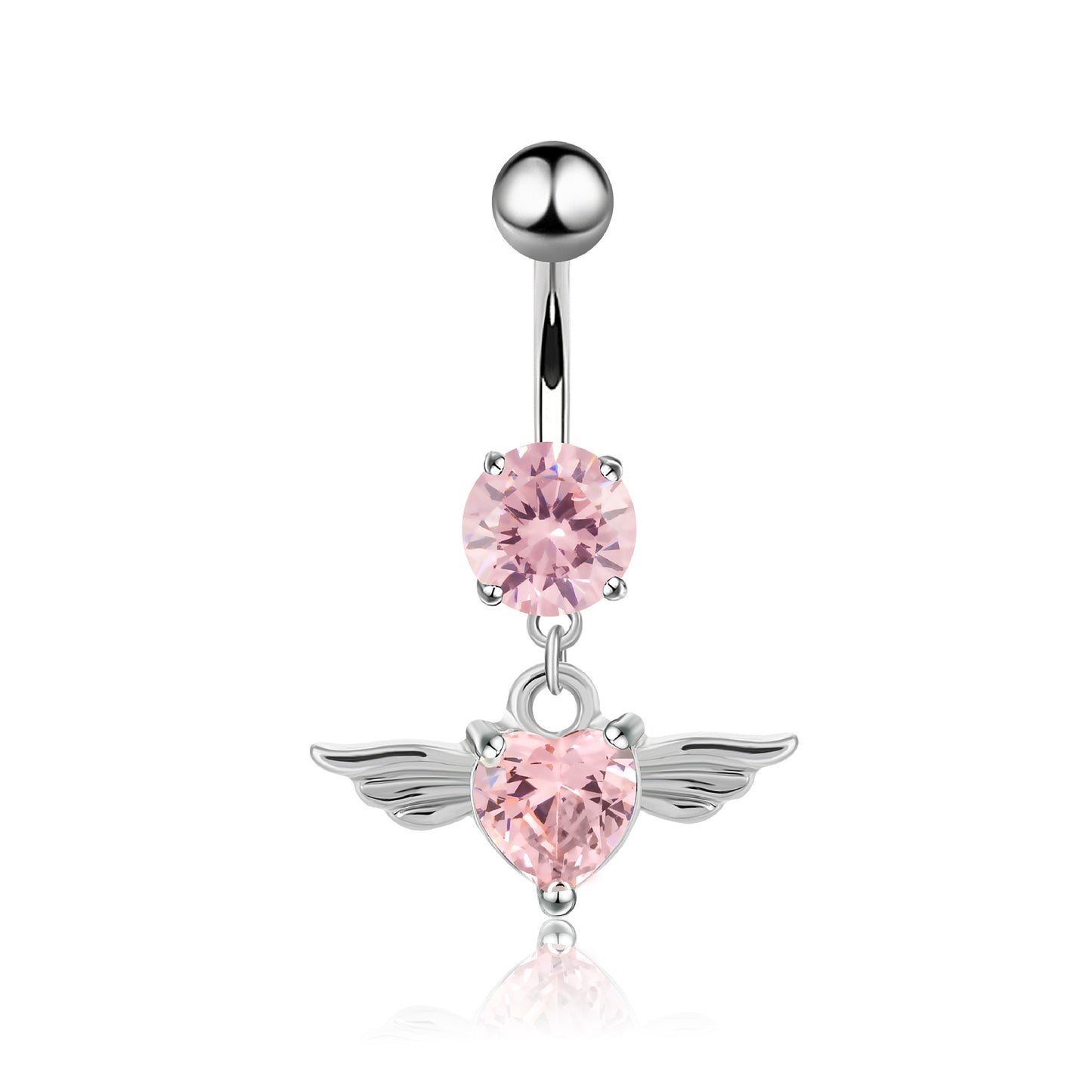 Love Heart-Shaped Belly Button Piercing Jewelry