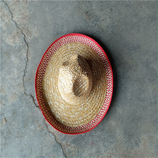 Straw Hats With Pointed Top And Big Brim Frills Are Best-selling Mexican Straw Hats