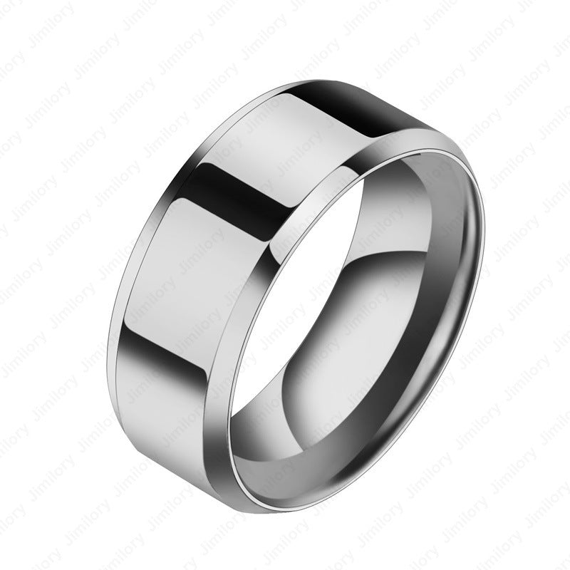 La personalidad se refiere a anillos de nicho para hombres y mujeres, anillos de pareja de acero inoxidable
