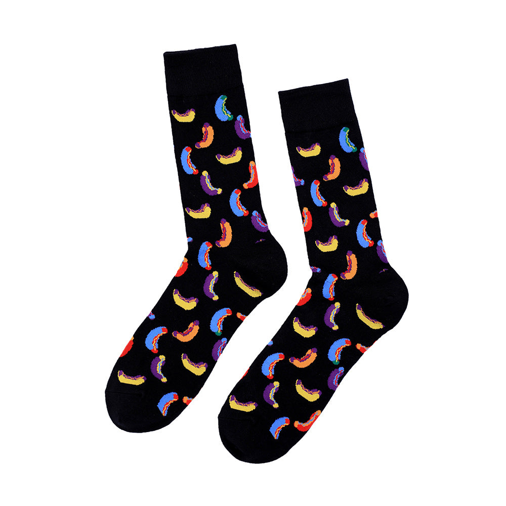 Funny men and women tide socks