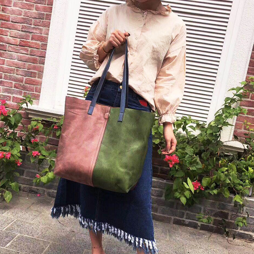 Women Leather Tote Bags Handmade Vintage Shoulder Bag