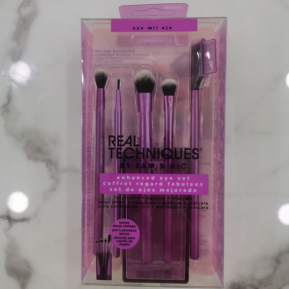Nuevo Juego de brochas de maquillaje REAL T, 5 uds., herramientas