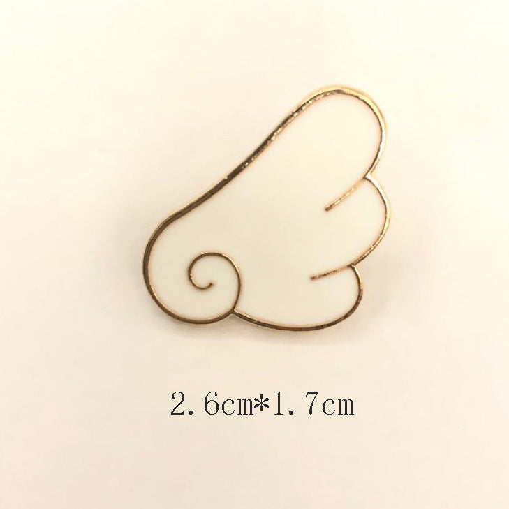 Angel'S Wings And Broochs Cute Personality Fashion Coat Backpack Hat Accessories