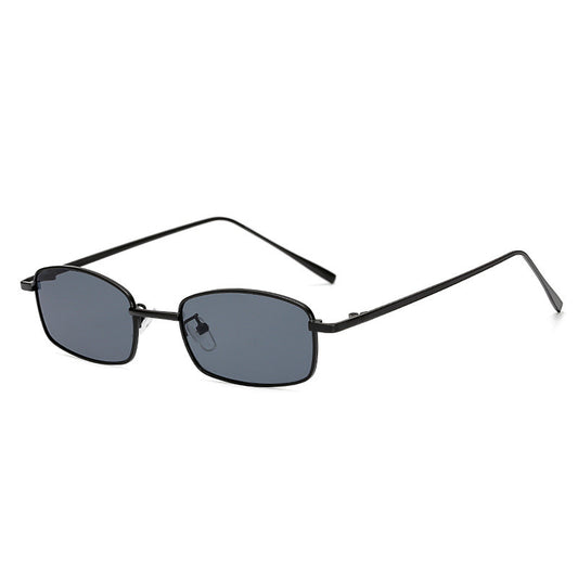 Small frame square sunglasses men and women metal