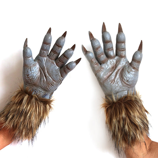 Latex Werewolf Gloves