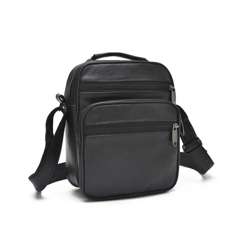 Bolsos de hombre bolso de hombro diagonal de piel de vaca para hombre