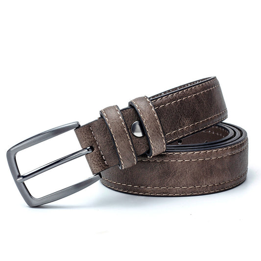 Men Vintage Belts For Jeans Luxury Split Leather Belt Men Famous Belt For Man Designer Belts With Vintage Style