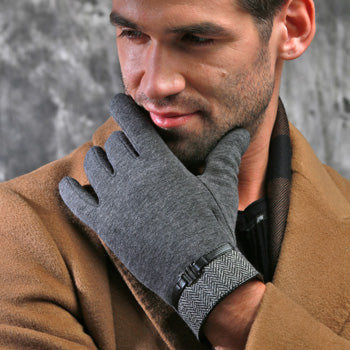 Plus velvet warm touchable gloves