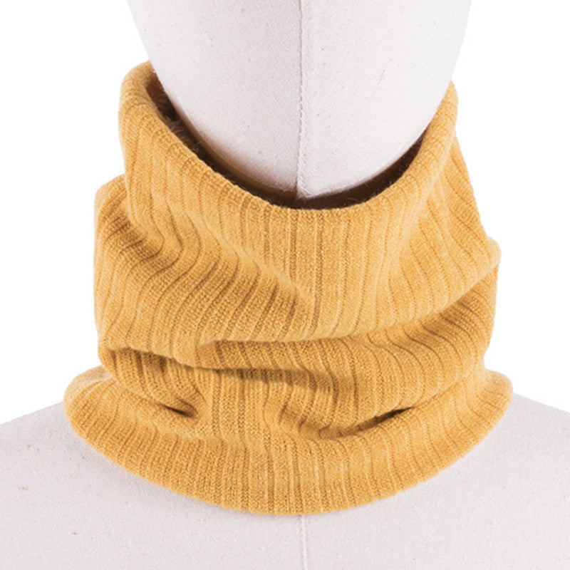 Hooded Knitted Scarf For Men And Women To Keep Warm And All-match Woolen Scarf