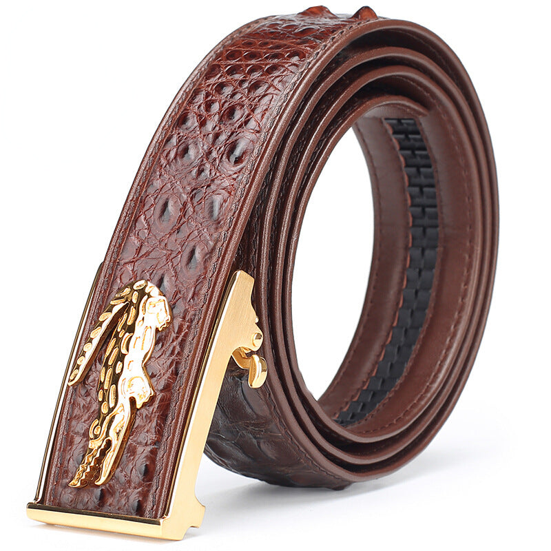 Men's Leather Bone Body Casual Men's Belt