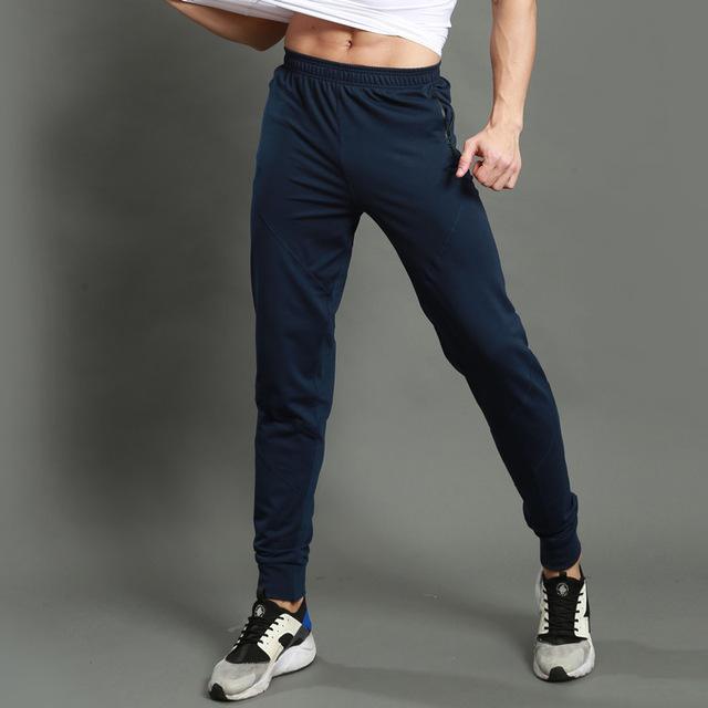 Men Running Sports Workout Elastic Waist Pants