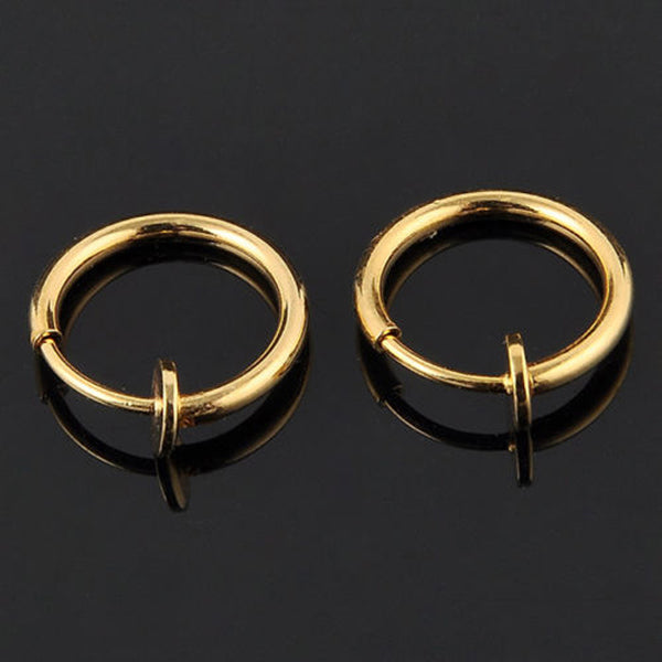 No piercing ear clip nose ring