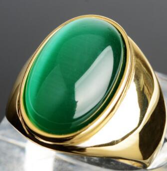 Anillos de ópalo sintético de acero inoxidable Titanio