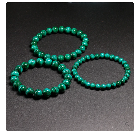 Pulsera De Malaquita Hombres Y Mujeres Parejas Cristal