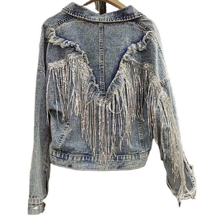 Primavera nuevo Retro BF chaqueta vaquera corta suelta Top Chaquetas Chaquetas NZY133
