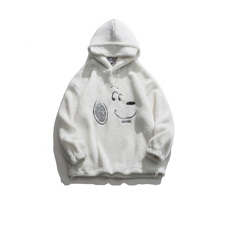 Embroidered hooded sweatshirt