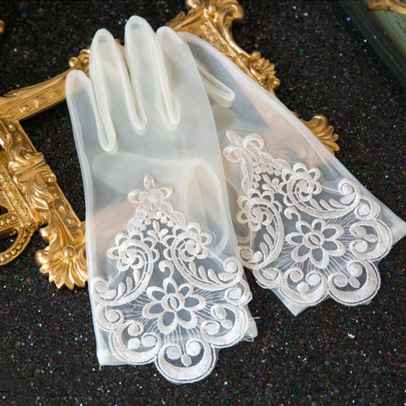 Sunscreen lace gloves women ladies