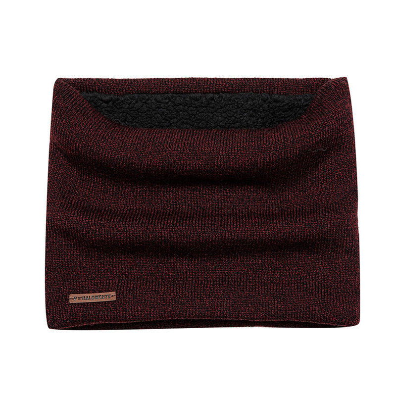 Outdoor Men's Knitted Thermal Pullover Scarf