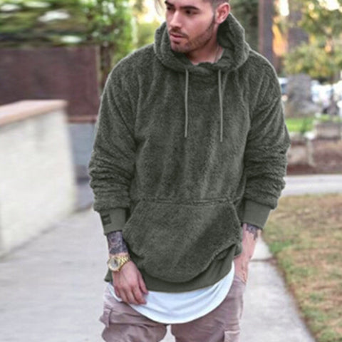 Sudadera cálida de invierno para hombre, jersey con capucha, ropa deportiva, Tops
