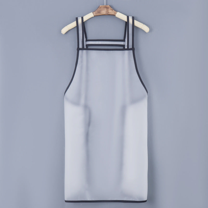 Delantal impermeable y a prueba de aceite para cocina casera de moda para mujer