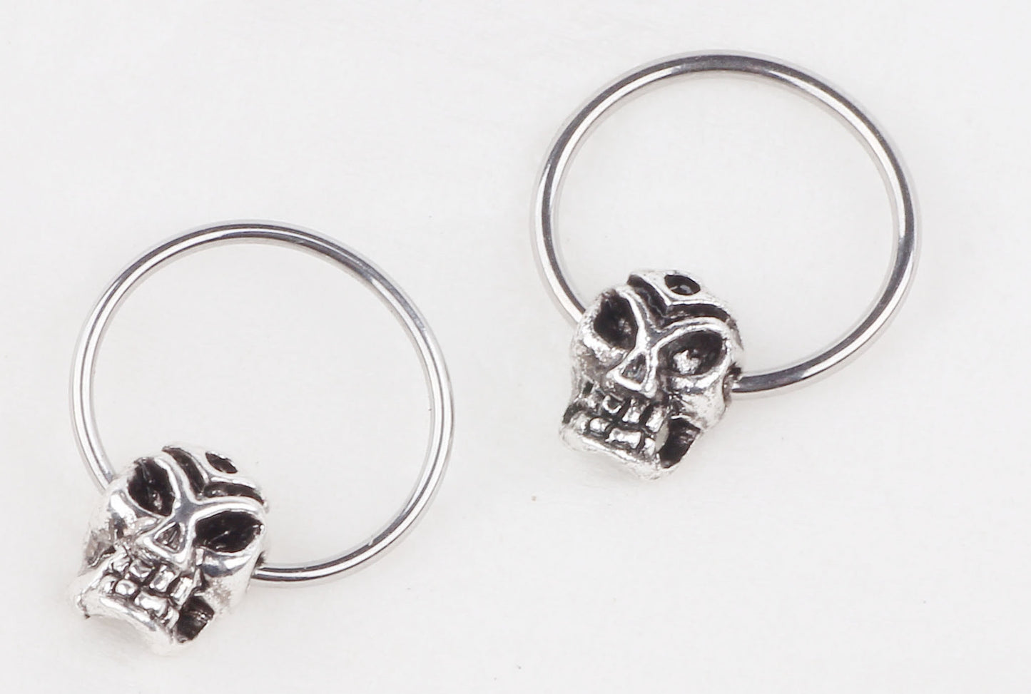 Ghost Head Nose Ring Piercing Jewelry Unisex