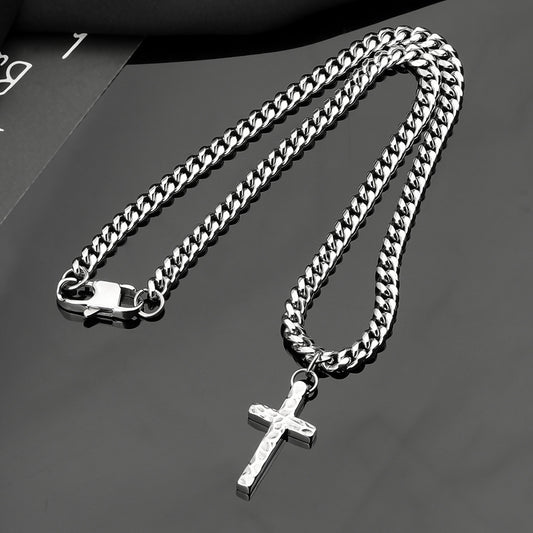 Cuban Chain Titanium Steel Necklace For Men And Women
