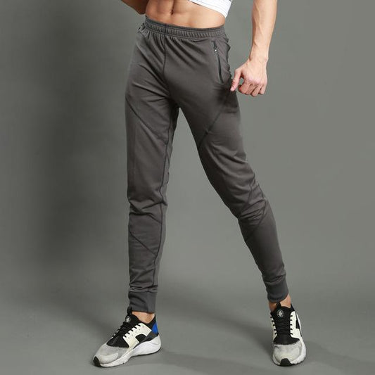 Men Running Sports Workout Elastic Waist Pants