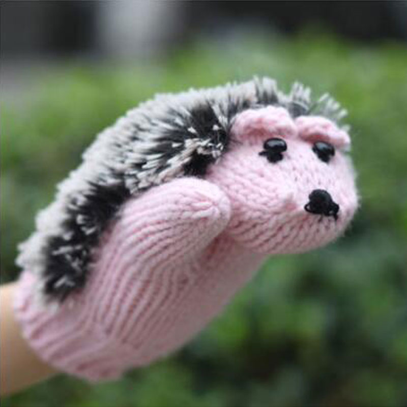 Cartoon hedgehog gloves for women