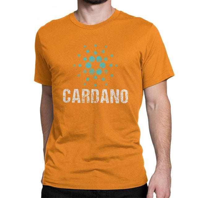 Cardano Ada Logo Cryptos Vintage Tee Men Cotton