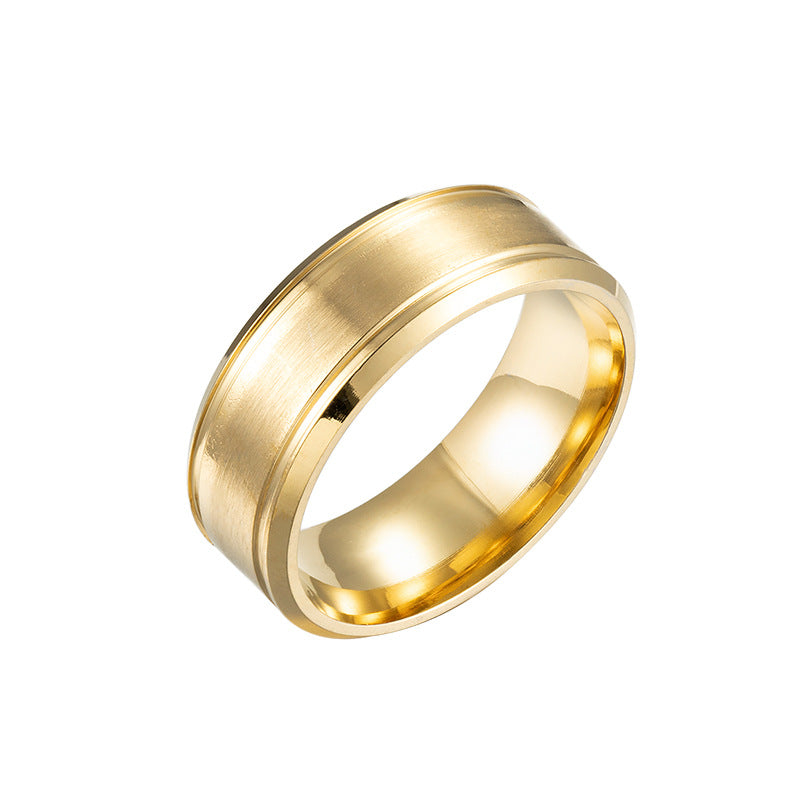 Alianzas De Boda Para Hombre BASIC Negro Puro 8MM