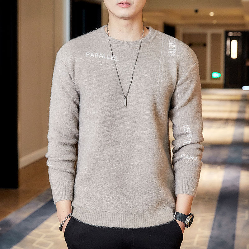 Suéter juvenil de todo fósforo para hombres Top casual