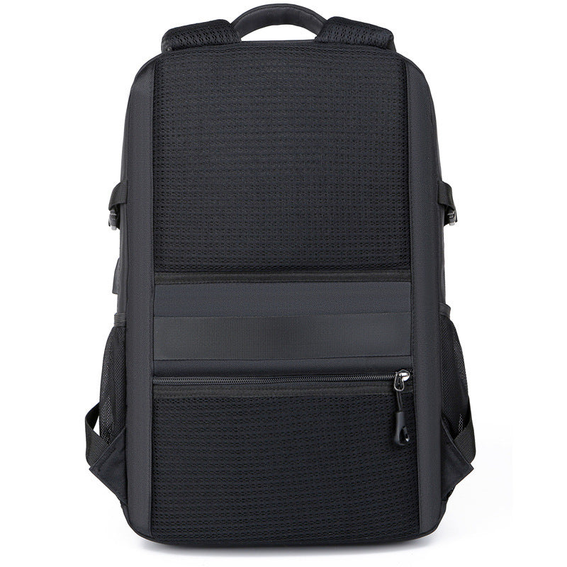 Fashion Men's Black Double-shoulder Backpack