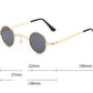 Men And Women Fashion Retro Small Round Frame Sunglasses
