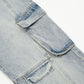 Punk Overalls Denim Trousers Men's Fashion Brand Stitching