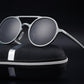 Retro Aluminum Magnesium Sunglasses Polarized Lens Vintage Eyewear Accessories Sun Glasses Driving Men Round Sunglasses