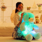 Creative Light Up LED Teddy Bear Stuffed Animals Plush Toy Colorful Glowing Christmas Gift For Kids Pillow