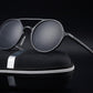 Retro Aluminum Magnesium Sunglasses Polarized Lens Vintage Eyewear Accessories Sun Glasses Driving Men Round Sunglasses