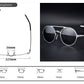 Retro Aluminum Magnesium Sunglasses Polarized Lens Vintage Eyewear Accessories Sun Glasses Driving Men Round Sunglasses