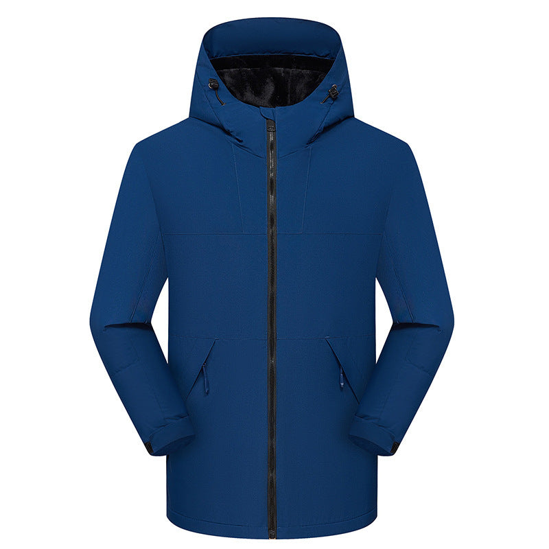 Fleece Thickened One-piece Windproof Waterproof Jacket